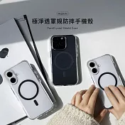 【SleekStrip犀利釦】極淨透軍規防摔手機殼（相容MagSafe) - iphone16 pro  透明