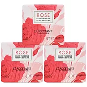 LOCCITANE 歐舒丹 玫瑰香氛皂 50g*3 (百貨專櫃貨)
