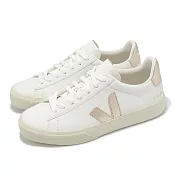 Veja 休閒鞋 Campo Chromefree Leather 女鞋 白 玫瑰金 皮革 經典 小白鞋 CP0503495A