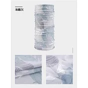 Pelliot輕薄百變魔術頭巾16803202夜鶯藍印花/海鷗灰印花/珊瑚粉印花(吸濕排汗STORM BREATH速乾科技面料)  海鷗灰