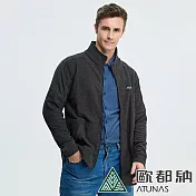 【ATUNAS 歐都納】男款平價奢華保暖外套/大尺碼A2GA2128M- XL 黑
