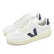 Veja 休閒鞋 V-90 O.T. Leather 女鞋 白 藍 皮革 經典 小白鞋 VD2003656A