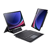 DUX DUCIS 三星 Tab S10+/S9+/S9 FE+ DK 鍵盤保護套(背光版) 注音 倉頡 -黑色