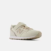 New Balance 童鞋 373 V2 寬楦 中童 小朋友 米白 奶茶 魔鬼氈 休閒鞋 運動鞋 NB YV373AO2-W 21cm BEIGE/WHITE