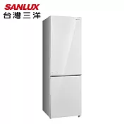 SANLUX台灣三洋250公升雙門玻璃下冷凍變頻冰箱SR-V250BF