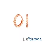 【Just Diamond】印記之美(大) 18K玫瑰金耳環(網路限定)