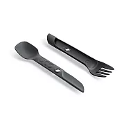 美國【UCO】SWITCH SPORK UTENSIL SET WITH TETHER / 多功能切換餐具組 / 刀叉餐具 / 無雙酚A /戶外用叉匙 黑