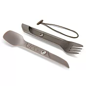 美國【UCO】SWITCH SPORK UTENSIL SET WITH TETHER / 多功能切換餐具組 / 刀叉餐具 / 無雙酚A /戶外用叉匙  灰