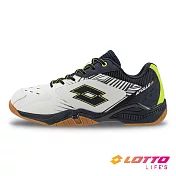 【LOTTO 義大利】男  阿波羅IV 專業羽球鞋- 25.5cm 白藍