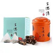 【王德傳】梔香烏龍三角立體茶包10入_桂圓普洱核棗糕120g