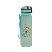 【OUTDOOR】史努比SNOOPY-海灘水杯(500ml)-藍色 ODP23U14BL