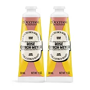 L’OCCITANE 歐舒丹 奇幻之旅梅爾玫瑰護手霜(30ml)X2-百貨公司貨