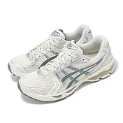 Asics 休閒鞋 GEL-Kayano 14 男鞋 女鞋 米白綠 金屬銀 千禧跑鞋 情侶鞋 亞瑟士 1201A019200