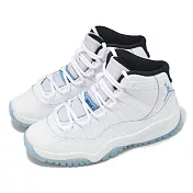 Nike 休閒鞋 Air Jordan 11 Retro PS 中童 傳奇藍 Columbia 小朋友 378039-104