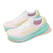 adidas 慢跑鞋 Supernova Rise W 女鞋 白 綠 黃 漸層 緩震 運動鞋 愛迪達 IE1063