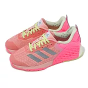 adidas 訓練鞋 Dropset 3 Trainer W 女鞋 螢光粉 綠 運動鞋 緩震 穩定 健身 愛迪達 JI2075 25cm PINK/SILVER