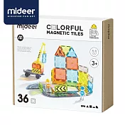 《MiDeer》-- 多彩透光磁力片-建築工程(36PCS) ☆