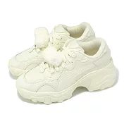 Puma 休閒鞋 Pulsar Wedge Wns Furry 女鞋 米白 厚底 增高 毛球 老爹鞋 40097701