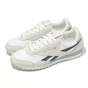Reebok 休閒鞋 Classic AZ 女鞋 米白 灰 麂皮 尼龍 拼接 復古 100208830 23cm CHALK/CHALK/GREY 5