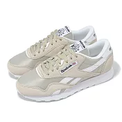 Reebok 休閒鞋 Classic Nylon 男鞋 米白 麂皮 尼龍 拼接 復古 100209549
