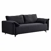 IDEA-諾比飽滿舒適單人沙發(2種材質.4色可選)  燈芯絨-深灰