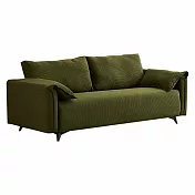 IDEA-諾比飽滿舒適雙人沙發(2種材質.4色可選)  燈芯絨-墨綠