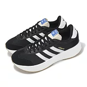 adidas 休閒鞋 City RNR 男鞋 女鞋 黑 白 復古 麂皮 愛迪達 JI0836 27cm BLACK/WHITE