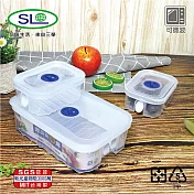 SL 三入微波保鮮盒(附食物保濕氣孔) S-8500 台灣製