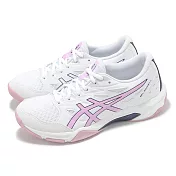 Asics 排球鞋 GEL-Rocket 11 女鞋 白 紫 緩衝 室內運動 羽排鞋 亞瑟士 1072A093105