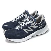 New Balance 休閒鞋 990 V6 男鞋 海軍藍 白 美製 麂皮 緩衝 經典 NB M990NV6-D