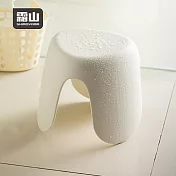 【日本霜山】日系奶油風小椅凳/穿鞋椅/浴室椅凳-  奶油白