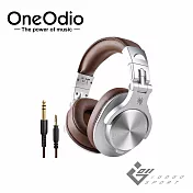 OneOdio A70 DJ無線藍牙監聽耳機 銀棕色