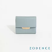 ZODENCE NOVIA進口真皮簡式短夾 漾藍
