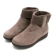 MOONSTAR月星 雪地止滑防水保暖靴 JP25 米灰