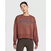 NIKE AS W NSW PHNX FLC OOS LOGO CRE 女 長袖上衣-FV7675218 2XL 紅色