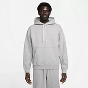 NIKE M NK SOLO SWSH FLC PO HOODIE 男 連帽上衣-DX1355063 XS 灰色
