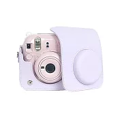 【LOTUS】拍立得 MINI12 皮套 相機包 可同時裝水晶殼 矽膠套 副廠 紫色