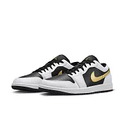 NIKE AIR JORDAN 1 LOW 男籃球鞋-白黑-553558172 US7 白色