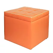 DOLEE 歐邁斯收納椅/收納箱45x45cm 台灣製 溫暖橘