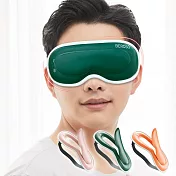 Beroso倍麗森 透視時尚皮革三段溫控震動按摩熱敷眼罩 森林綠