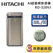 HITACHI 日立 RD-520VJ AI超變頻除濕機 隱霧鈦 一級能效 可退貨物稅