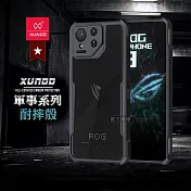 XUNDD訊迪 軍事防摔 ASUS ROG Phone 9 鏡頭全包覆 清透保護殼 手機殼(夜幕黑)