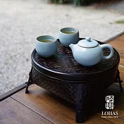 【陸寶LOHAS】汝窯西施望月茶組 汝窯天青色 一壺兩杯 紫砂經典壺型－西施壺