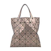 ISSEY MIYAKE 三宅一生 BAOBAO 6x6金屬光亮面手提包- 棕