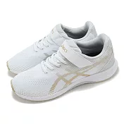 Asics 慢跑鞋 Lazerbeam RJ-MG-B 大童 女鞋 白 金 運動鞋 亞瑟士 1154A195100