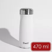 《S’well》Traveler不鏽鋼保溫瓶 | 保冰 保冷 - 雲朵白470ml