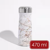 《S’well》Traveler不鏽鋼保溫瓶 | 保冰 保冷 - 鎏金石紋470ml