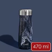 《S’well》Traveler不鏽鋼保溫瓶 | 保冰 保冷 - 浪濤石紋470ml