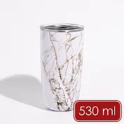 《S’well》Tumbler不鏽鋼滑蓋保溫杯 | 保溫杯 保冷保冰杯 推蓋直飲杯 環保杯 便攜杯 咖啡杯 隨行杯 - 鎏金石紋530ml