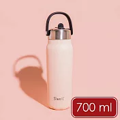 《S’well》Explorer不鏽鋼吸管保溫瓶 | 保冰 保冷 - 玫瑰粉橘700ml